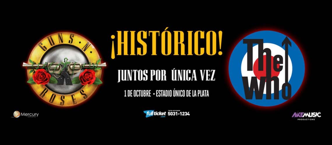 Guns N Roses y The Who en Argentina