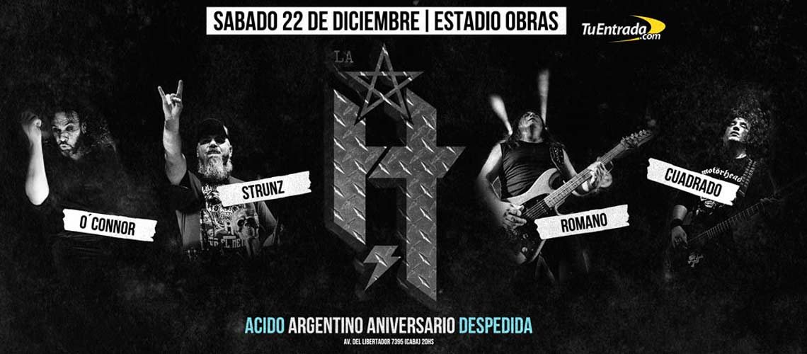 Ácido Argentino Aniversario Despedida, La H No Murió