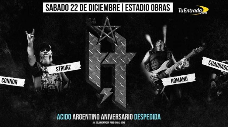 Ácido Argentino Aniversario Despedida, La H No Murió