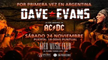 Dave Evans, la voz original de AC/DC llega a la Argentina