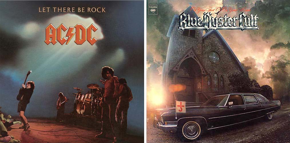Portadas de ACDC y Blue Öyster Cult