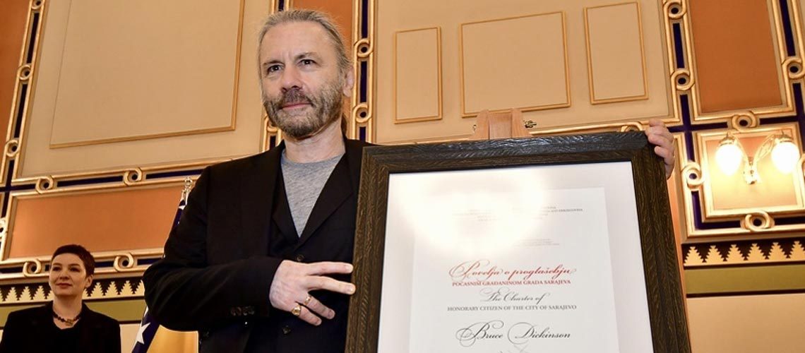 Bruce Dickinson es declarado ciudadano honorario de Sarajevo