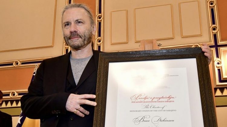 Bruce Dickinson es declarado ciudadano honorario de Sarajevo