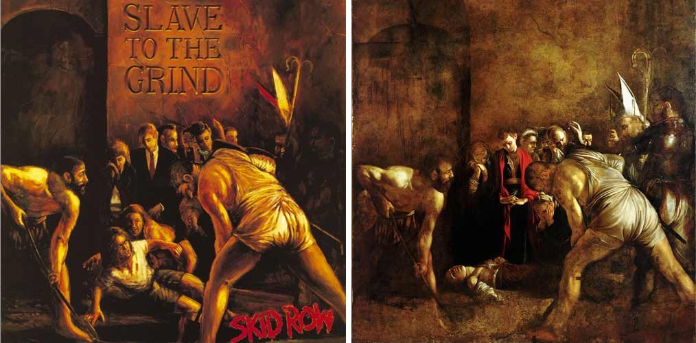 Slave To The Grind. Skid Row - El entierro de Santa Lucía, Caravaggio