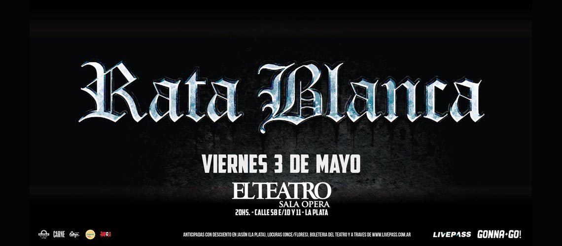 Rata Blanca vuelve a El Teatro Ópera de La Plata