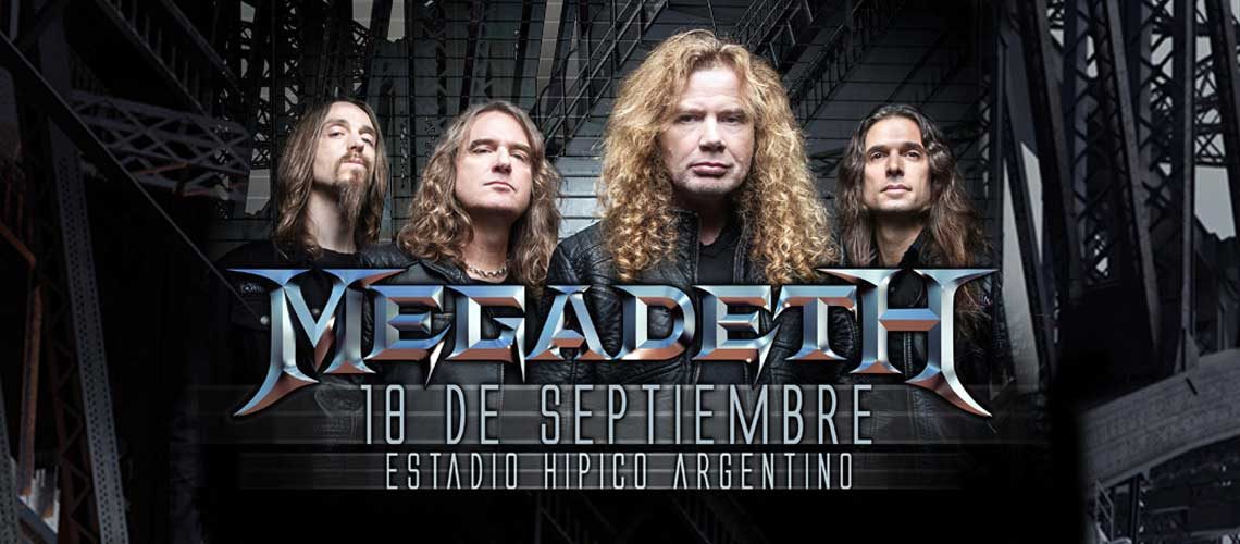 Megadeth regresa a la Argentina en septiembre