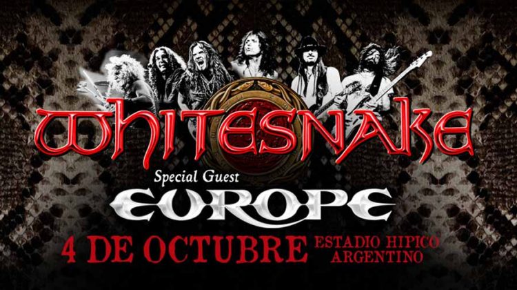 Whitesnake regresa a la Argentina junto a Europe