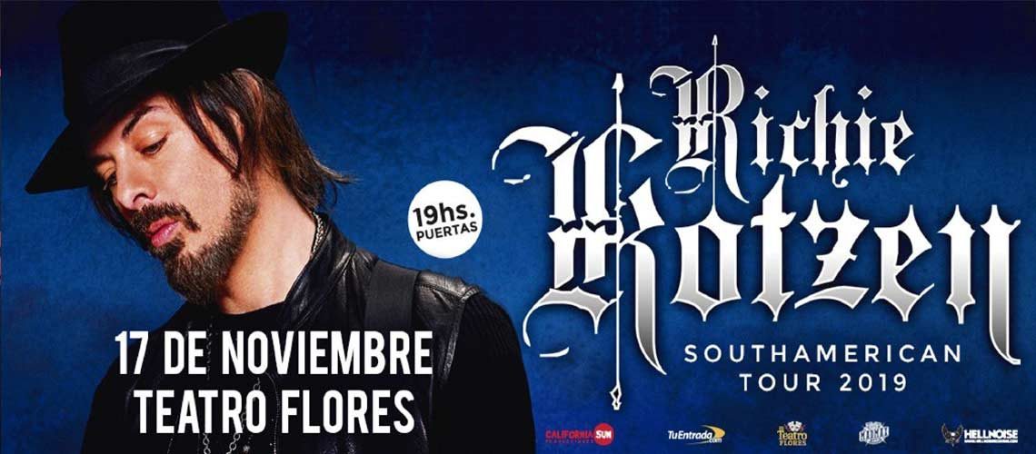 Richie Kotzen presenta su nuevo material en el Teatro Flores