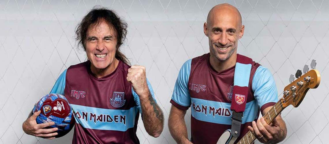 Iron Maiden colabora con el West Ham